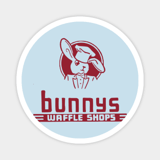 Bunnys Waffle Shops Vintage Restaurant Matchbook Magnet